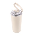 MARBELLA - Hans Larsen Double Wall Tumbler with Sip Lid 600 ml - Sand