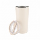 MARBELLA - Hans Larsen Double Wall Tumbler with Sip Lid 600 ml - Sand