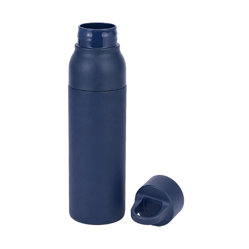 RHODES - Hans Larsen Double Wall Bottle with Push Lid  550 ml - Navy Blue