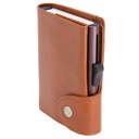 MARALIK - c-secure Classic Italian Leather RFID Wallet Chestnut