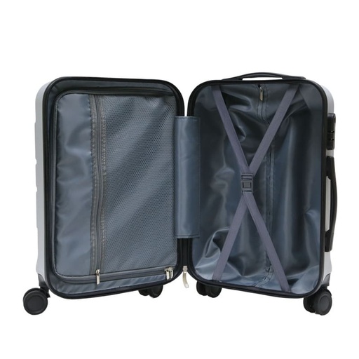 GENOVA - Cabin Trolley Bag - Silver