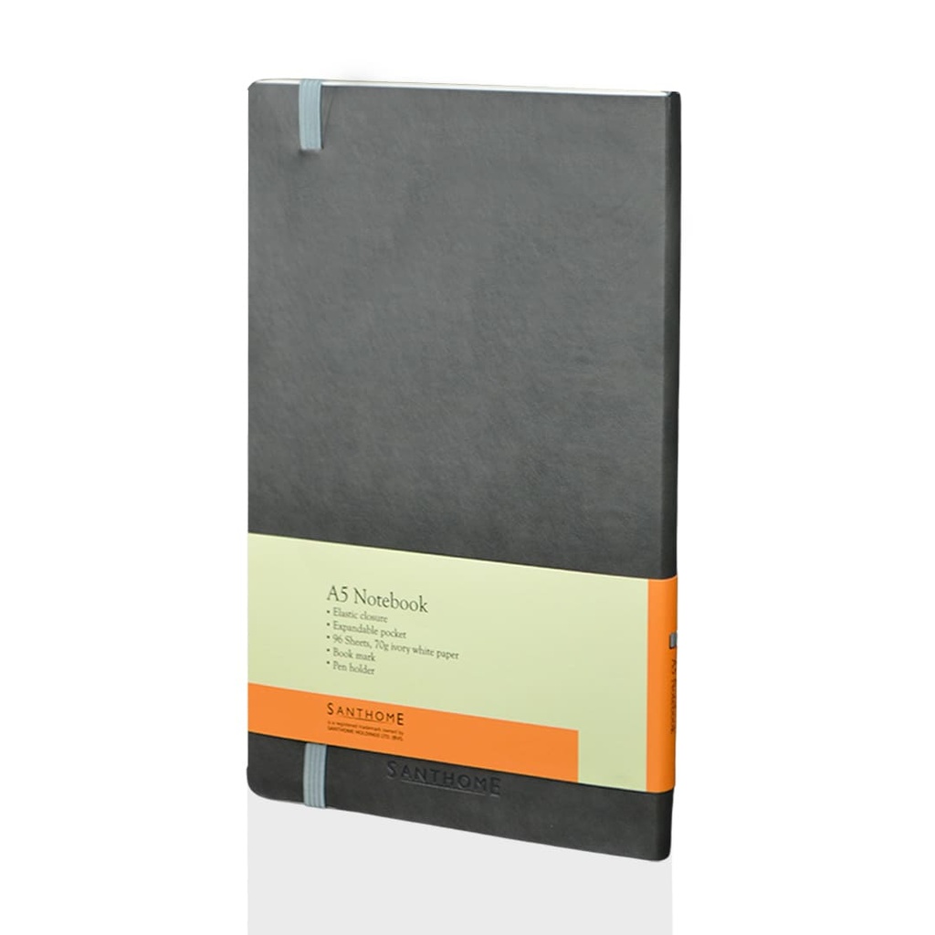 RULBUK - SANTHOME Softcover Ruled A5 Notebook Grey