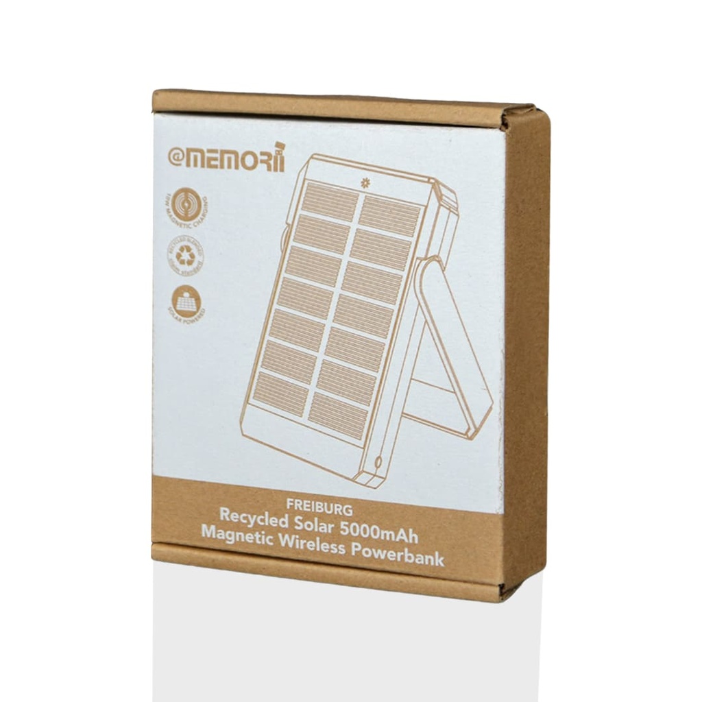 FREIBURG - @memorii RCS Recycled Solar Magnetic Powerbank