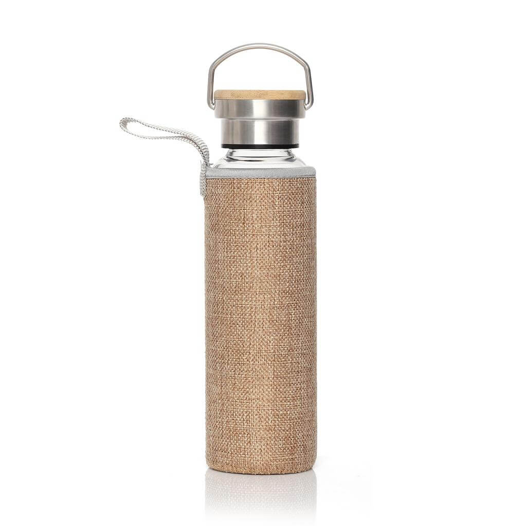 FLOHA - Hans Larsen Borosilicate Glass Bottle with Jute Sleeve