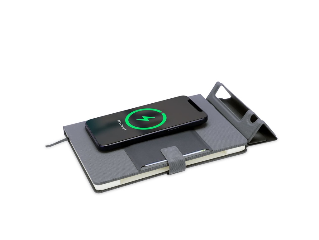 KAMEZ - Santhome 15W Wireless Deluxe Notebook with Phone Stand