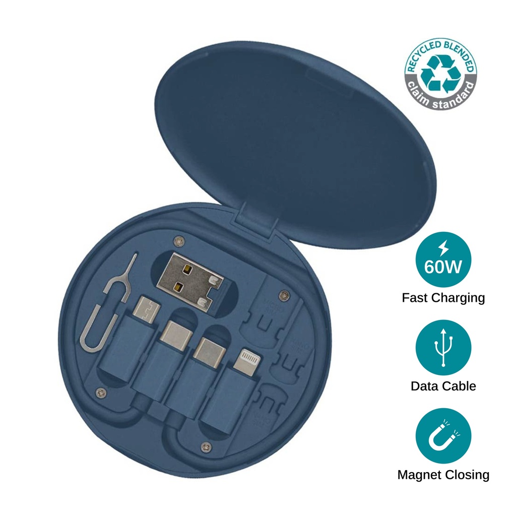 TAVIRA - @memorii Recycled Multi-Cable Set - Blue