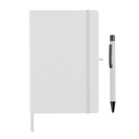 [GSGL 5136] BORNA - Giftology A5 Hard Cover Notebook and Pen Set - White