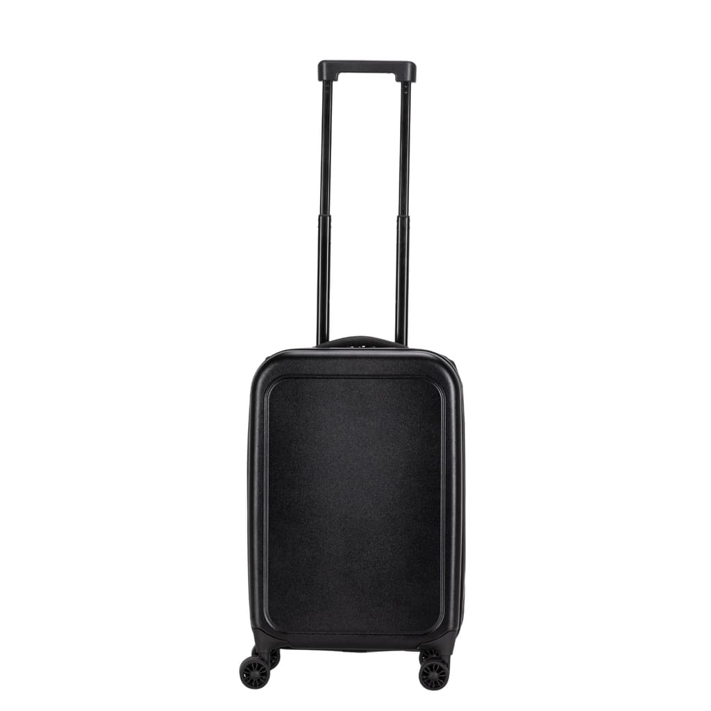 ROSTOCK - SANTHOME Foldable Cabin Trolley Bag - Black Matt Finish