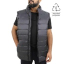 [Puffer Vest Black -  S] Santhome RPET Puffer Vest (Small)