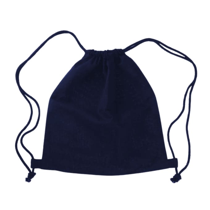 RINGE - Cotton Drawstring Bag - Navy Blue