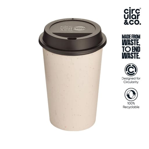 Circular NOW Cup 12oz Cream & Cosmic Black