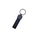 [MSKC 9153] VOULA - Metal Keychain with Carbon Fiber Look - Black