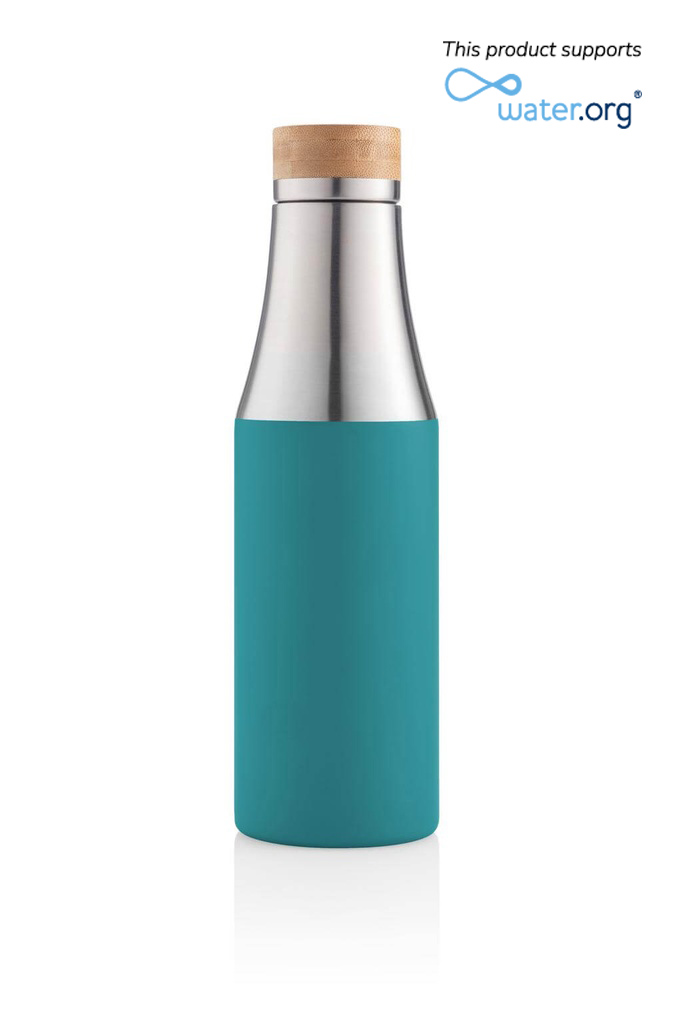 R-BREDA - CHANGE Collection Recycled Insulated Water Bottle - Aqua Green