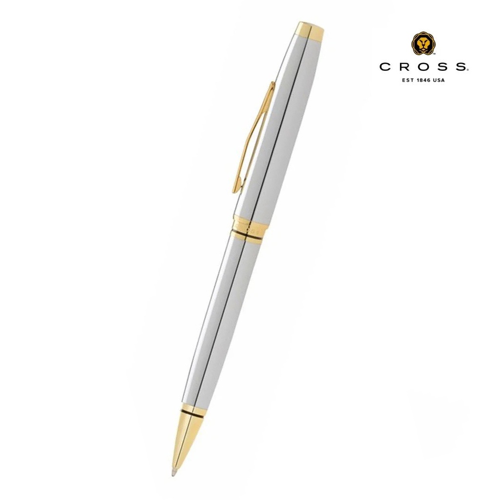 Cross Coventry Polished Chrome with Gold Tone Appointments Ballpoint Pen