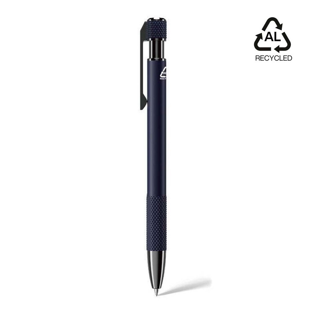 PILA - Recycled Aluminium Ballpoint Pen - Navy Blue