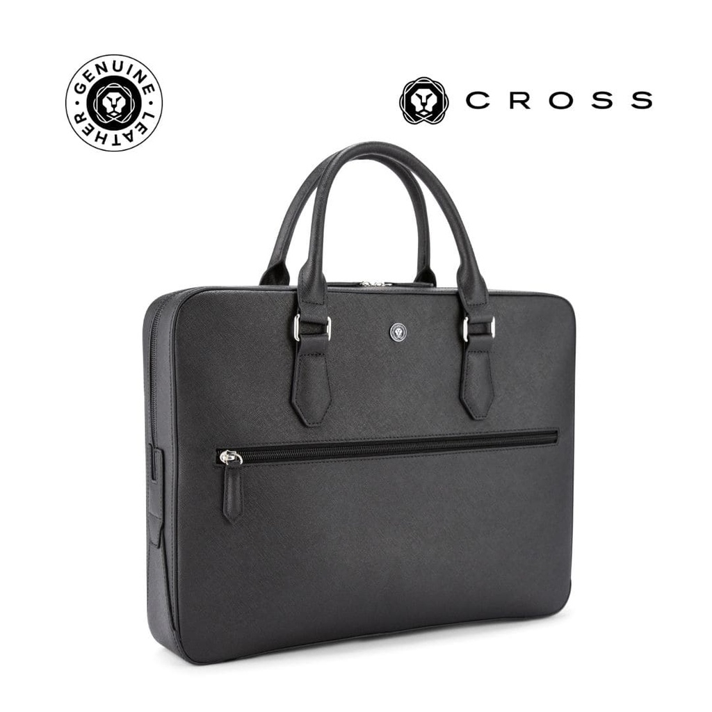 Cross Luxury Leather Briefcase - Black