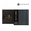 [GSCR 6566] Cross Calais™ Ballpoint Pen & A5 Hardcover Notebook Gift Set - Navy Blue
