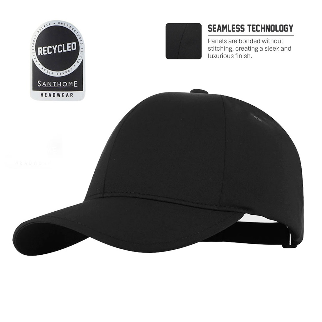 PEAK - Santhome® DryNCool® Advanced Seamless 6-Panel Cap - Black