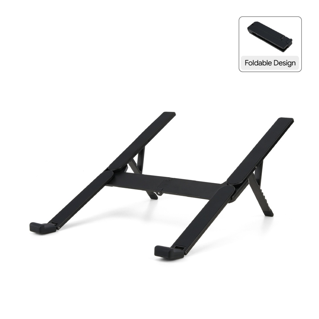 MALIN - @memorii Portable Aluminium Laptop Stand - Black 