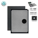 SOLAIS - Santhome Recycled 10000 mAh Power Bank with 15W Magsafe Smart A5 Organizer - Grey 