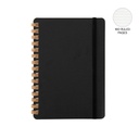 [NBEN 5385] CORDOBA - eco-neutral Cork Spiral Notebook - Black