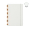 CORDOBA - eco-neutral Cork Spiral Notebook - Ivory