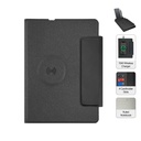 [ITFO 1297] MagFolio - Santhome A5 PU Portfolio with 15W MagSafe Wireless Charger - Black 
