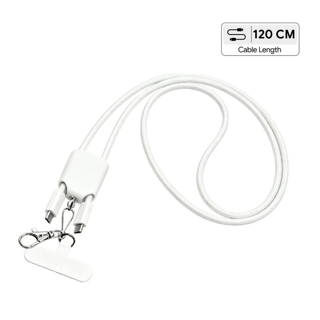 AXON - Giftology USB Type-C Lanyard Cable - White