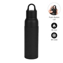 RHODES - Hans Larsen Double Wall Bottle with Push Lid  550 ml - Black 