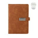 [NBGL 5409] WINDSOR - Giftology A5 PU Magnet Closure Notebook - Tan