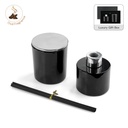 [GSGL 9637] PROVENCE - Arabian Oud Scented Candle and Diffuser Set - Black 