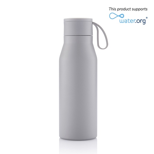 [DWHL 518] NEBRA - CHANGE Collection Vacuum Bottle with Loop - 600ml - Grey