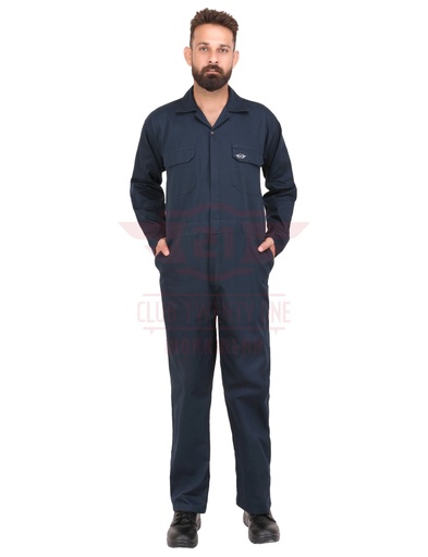 [2001 - Austin Coverall] Austin Coverall
Color: Navy Blue
Fabric: Pre Shrunk 100% Cotton
GSM: 210