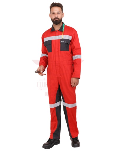 [2011 - Raptor Coverall] Raptor Coverall
Color: Red & Grey
Fabric: 65% Cotton 35% Polyester
GSM: 245