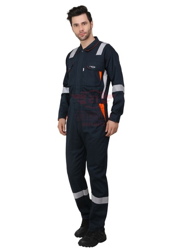 [2017 - Tuffman Coverall] Tuffman Coverall
Color: Navy Blue / Orange
Fabric: Pre Shrunk 100% Cotton
GSM: 210