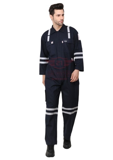 [3008 - IFR Pro Mod Coverall] IFR Pro Mod Coverall
Color: Navy Blue
Fabric: 80% Modacrylic,
20% Cotton
GSM: 230