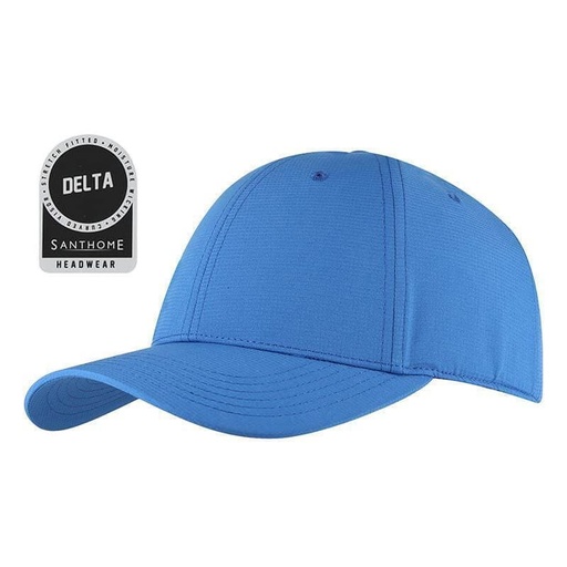 [HWSN 4007] DELTA - Santhome® DryNCool® Performance Stretch-Fitted Cap - Marine Blue