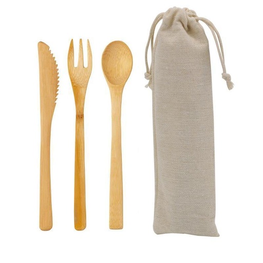 [WNEN 9180] MEOLO - eco-neutral Bamboo Cutlery set