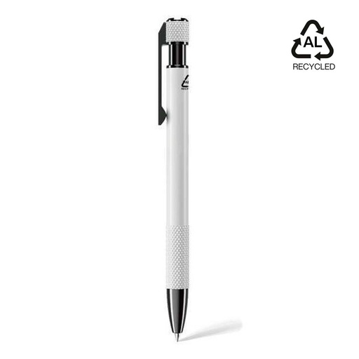 [WIMP 5339] PILA - Recycled Aluminium Ballpoint Pen - White