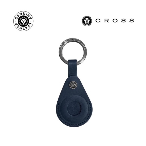 [LACR 2036] CROSS Leather Airtag Key Ring - Blue