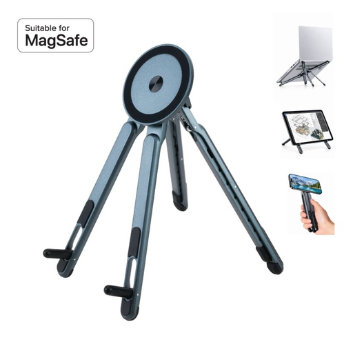 [MTST 1284] ALBA - @memorii All in One Aluminium Laptop Stand - Grey 