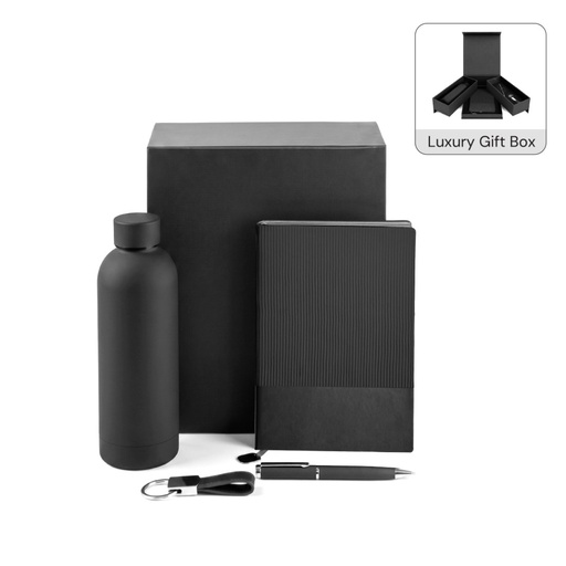 [GSGL 9621] FIRENZE - Giftology Luxeline 4pc Gift Set - Black