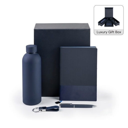 [GSGL 9622] FIRENZE - Giftology Luxeline 4pc Gift Set - Navy Blue