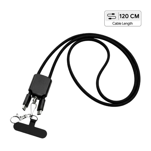 [ITGL 1310] AXON - Giftology USB Type-C Lanyard Cable - Black