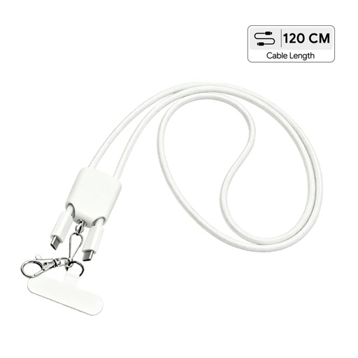 [ITGL 1311] AXON - Giftology USB Type-C Lanyard Cable - White