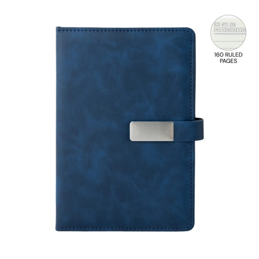 [NBGL 5406] WINDSOR - Giftology A5 PU Magnet Closure Notebook - Blue