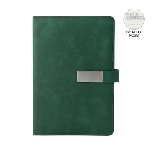 [NBGL 5408] WINDSOR - Giftology A5 PU Magnet Closure Notebook - Green