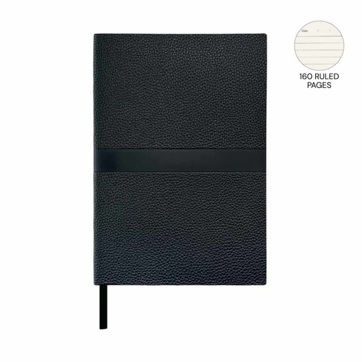 [NBGL 5410] ROVENA - Giftology A5 PU Soft Cover Notebook - Black 