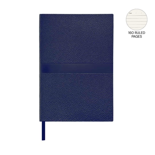 [NBGL 5411] ROVENA - Giftology A5 PU Soft Cover Notebook - Navy Blue